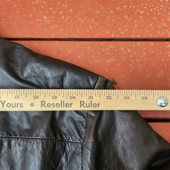 BOSTON HARBOUR Men's Bomber Jacket Large Black Leather Quilted Lining - Picture 15 of 15